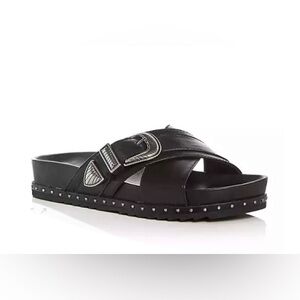 ❌🚫SOLD‼️ Frye Black Slide Sandals